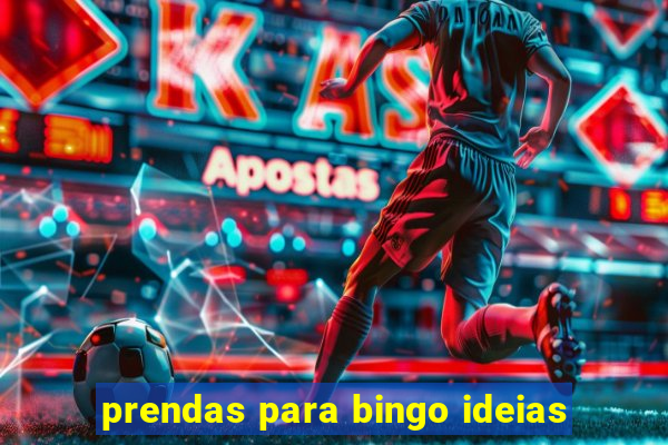 prendas para bingo ideias